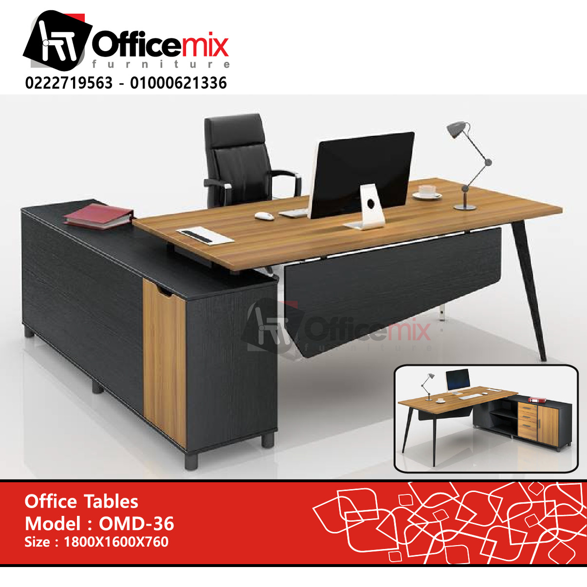 office mix Manager Desk OMD-36